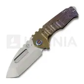 Medford Genesis T S45VN Tumbled Tanto foldekniv, Bronze/Violet Fade "Lightning"