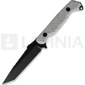 Toor Darter T kniv, Light Gray G-10, Black Gun-Kote