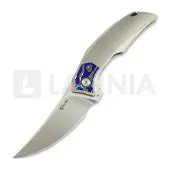Reate Velocity foldekniv, Bead Blast Titanium/Zircuti, Hand Satin