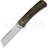 QSP Knife Hedgehog Slip Joint Golden CF foldekniv