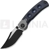 Kizer Cutlery Pioneer Clip Point foldekniv, Blue Canyon Richlite & Titanium, PVD