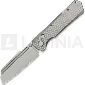 GEO Knife Noxiz - Stonewash - Titanium foldekniv