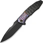 We Knife Archeozoic, Flamed Ti/Rose CF, Black SW