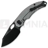 Kunwu Knives Lefty ComPadre - DLC - Titanium foldekniv, Diamond Texture