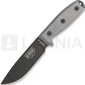 ESEE Model 4, black/black, black plastic sheath