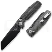 Bestech Slasher - Blackwash - Micarta foldekniv, sort