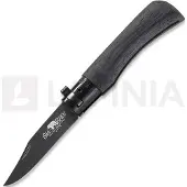 Antonini Old Bear Total Black XS foldekniv, aluminium collar