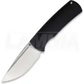 Petrified Fish Beluga - Satin - G10 kniv, sort