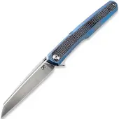 Kansept Knives Arcus Framelock Blue Anodized Ti/Black Micarta foldekniv