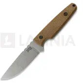 Za Pas Handie kniv, Brown Micarta, Stonewash