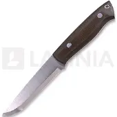 Brisa Trapper 115 Elmax Scandi kniv, Green Micarta