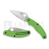 Spyderco UK Penknife Salt Green LC200N foldekniv, spyderedge