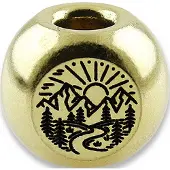 Audacious Concept Adventurer Bead - Brass - Hand Polished