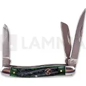 Roper Knives Stockman Green Bone Carbon