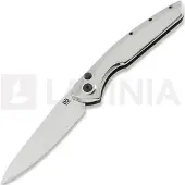 Olamic cutlery Aura Auto foldekniv, High Polish Titanium