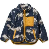 Liewood Fleecejakke 'Nolan' navy / gul / sort / hvid