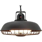 NSH Nordic Terrassevarmer 600/1200/1800W lofthængt, remote, soft touch HORTUS, sort (211-312)