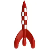 Ginza.se - Tintin Måneraket 17 cm - Figur