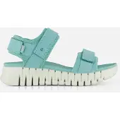 Ecco Damesko Gruuv Sol nubuck ankelrem sandaler Aquatic