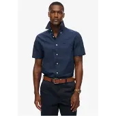Superdry City Cotton Linen Kortærmet Skjorte