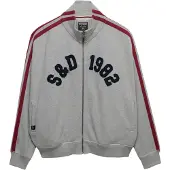 Superdry Superdrytil kvinder. W2012615A Athletic Loose Jacket grå (S), Casual, Sport, Bomuld