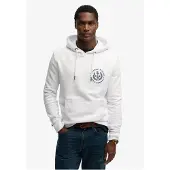 Superdry Superdrytil mænd. M2014500A Hvid Lo-Fi Dockside hættetrøje (XXL), Casual, Bomuld
