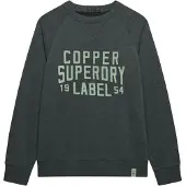 Superdry Superdrytil mænd. M2014474A Grå Merchant Vintage-sweatshirt (S), Casual, Bomuld, Lange ærmer