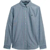 Superdry Superdrytil mænd. M4011037A Klassisk Oxford-skjorte grøn (XXL), Casual, Bomuld, Lange ærmer