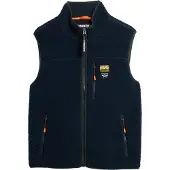 Superdry Superdrytil mænd. M5012159A Fleece vest Outdoor marineblå (M), Casual, Polyester