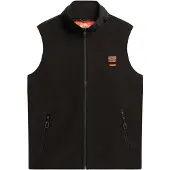 Superdry Superdrytil mænd. M5012158A Fleeceforet vest Active sort (M), Casual, Genanvendt polister, Bæredygtig