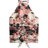 Superdry Superdrytil kvinder. W6012024A Top halter jacquard Goshodoki lyserød (L), Casual, Party, Pink, Viscose, Uden ærmer/stropper