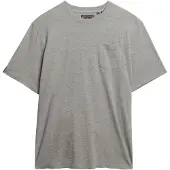 Superdry Superdrytil mænd. M1012096A Merchant Pocket T-shirt grå (L), Casual, Bomuld, Korte ærmer