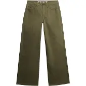 Superdry Superdrytil kvinder. W7011313A Grønne baggy chino-bukser (30/30), Casual, Bomuld