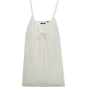 Superdry Superdrytil kvinder. W8011958A Mino Textura-kjole off-white off-white (S), Hvid, Casual, Bomuld, Uden ærmer/stropper