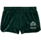 Superdry Superdrytil kvinder. W7110501A Shorts Country Club Velour grøn (L), Casual, Polyester