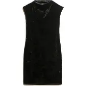 Superdry Superdrytil kvinder. W8011934A Velvet Bodycon kjole sort (M), Casual, Party, Polyester, Uden ærmer/stropper
