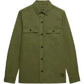 Superdry Superdrytil mænd. M4011143A Militær grøn skjorte (XXL), Casual, Bomuld, Lange ærmer