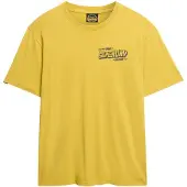 Superdry Superdrytil mænd. M1012124A Film T-shirt gul (L), Casual, Bomuld, Korte ærmer