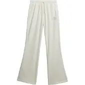 Superdry Superdrytil kvinder. W7011274A Country Club Velour Straight beige bukser (M), Casual, Syntetisk