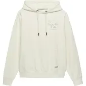 Superdry Superdrytil kvinder. W2012691A Luxe Casual Relaxed hættetrøje i cremefarvet hvid (XL), Bomuld