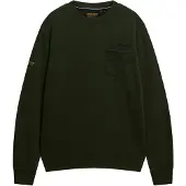 Superdry Superdrytil mænd. M2014294A Utility Loose sweatshirt grøn (XL), Casual, Bomuld