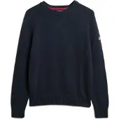Superdry Superdrytil kvinder. W6110609A Slouchy marineblå trøje (S), Casual, Bomuld, Lange ærmer