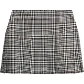 Superdry Superdrytil kvinder. W7210239A Vintage plisseret mininederdel i tweed, sort (XL), Casual, Polyester