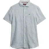 Superdry Emb Vacation Linen Kortærmet Skjorte