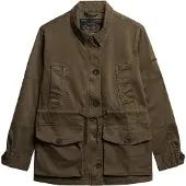 Superdry Superdrytil kvinder. W5011936A Brun jakke med dråbeformet talje (M), Casual, Bomuld