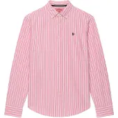 Superdry Superdrytil kvinder. W4010565A Slim fit oxfordskjorte pink (XS), Casual, Bomuld, Lange ærmer