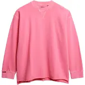 Superdry Superdrytil kvinder. W2012546A Studios-sweatshirt i fluorrosa (XS), Casual, Pink, Bomuld