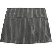 Superdry Pinstripe Pleat Mini Kort Nederdel