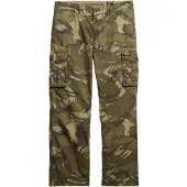 Superdry Superdrytil mænd. M7011389A Parachute Light cargo bukser grøn (36/32), Casual, Camouflage, Bomuld