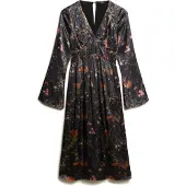 Superdry W8011795a Langærmet Midi-kjole
